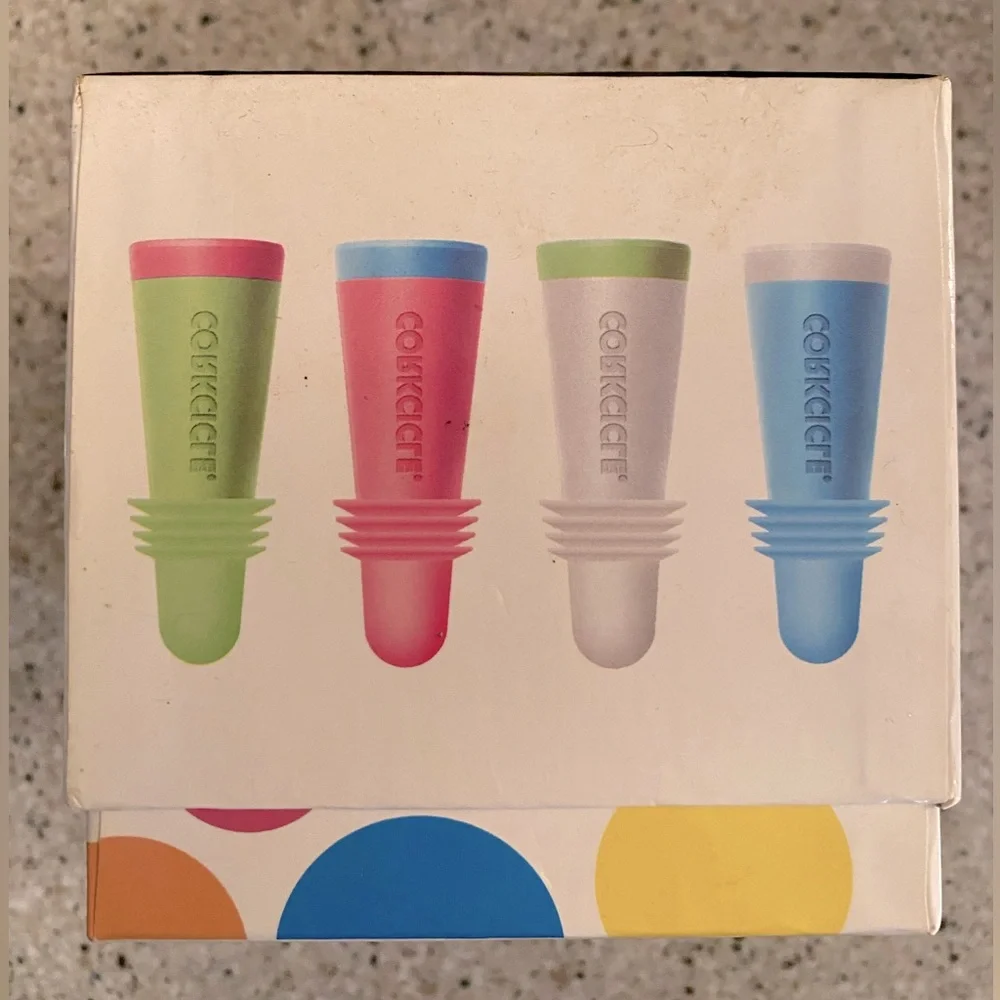 Corkcicle Wine Stoppers, 4 pack - Picture 2 of 4
